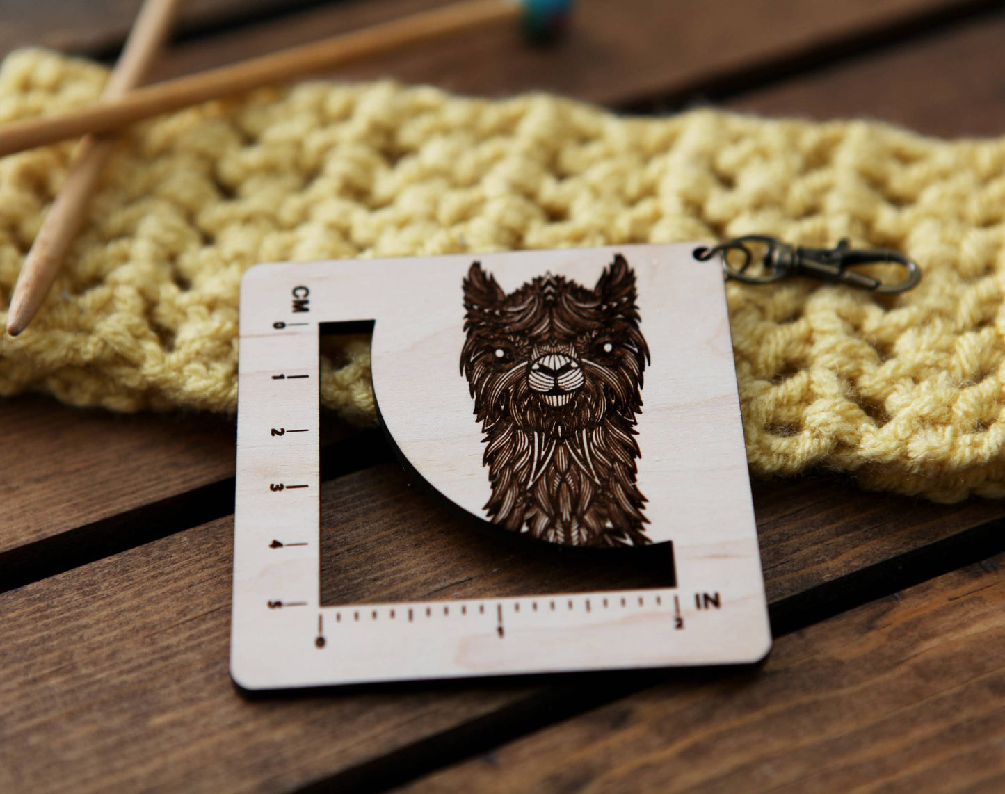 Alpaca Gauge Swatch Ruler