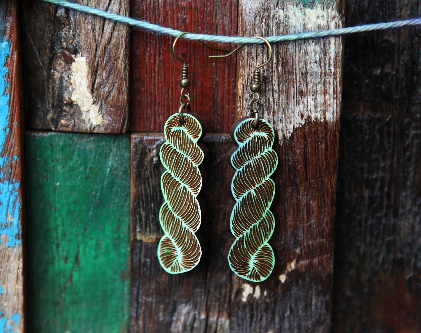 Yarn Hank Earrings Lg