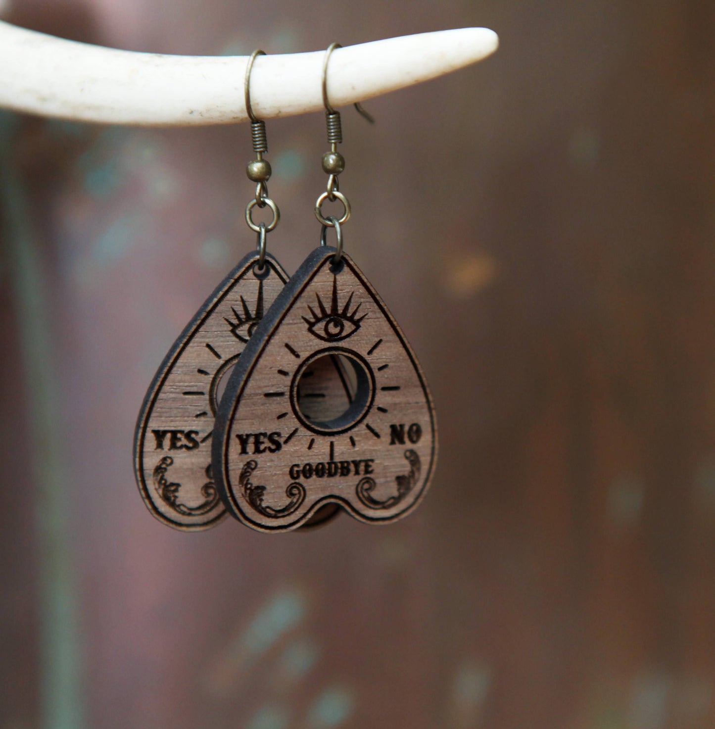 Ouija Board Planchette Earrings