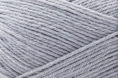 Close-up of light grey yarn