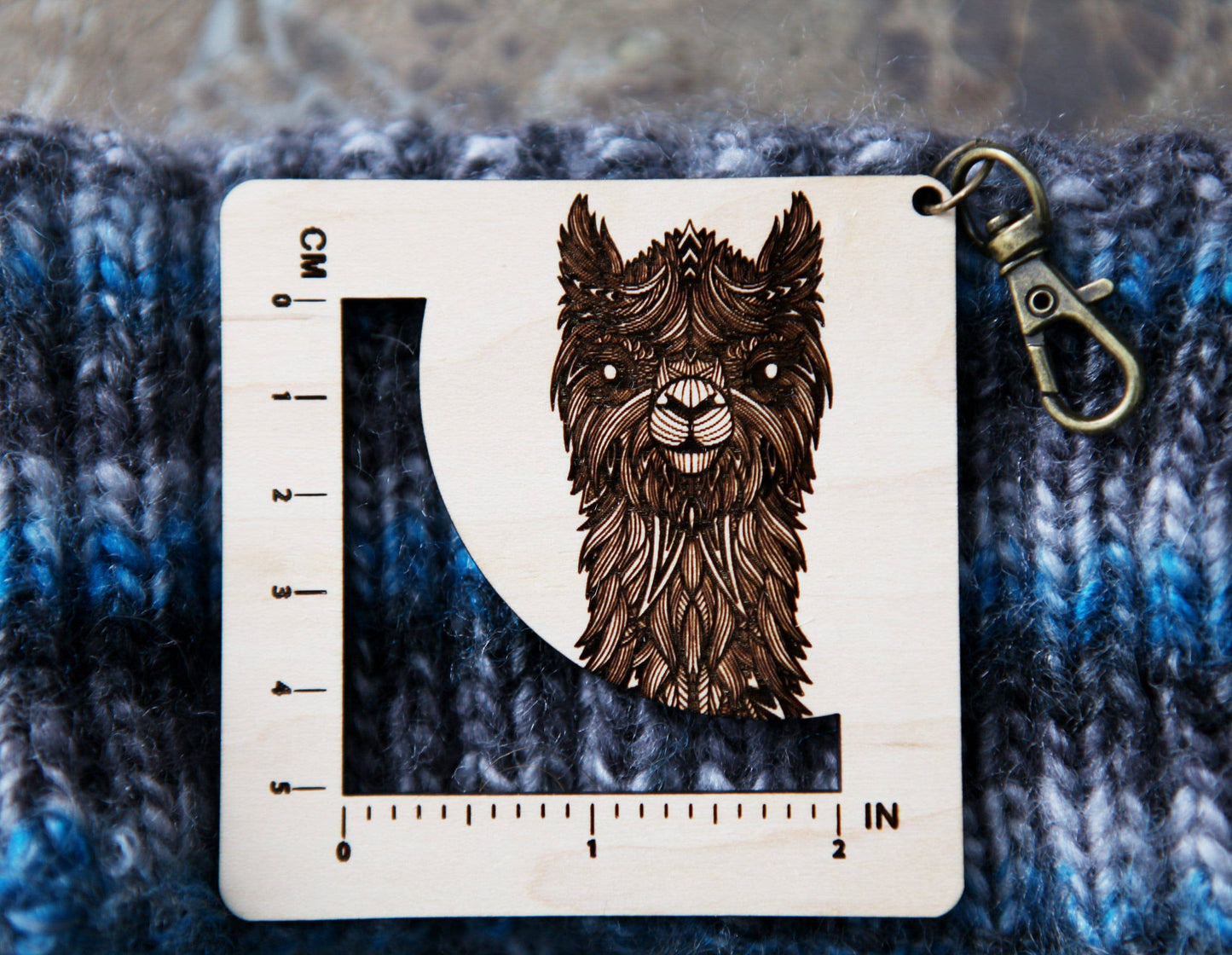 Alpaca Gauge Swatch Ruler