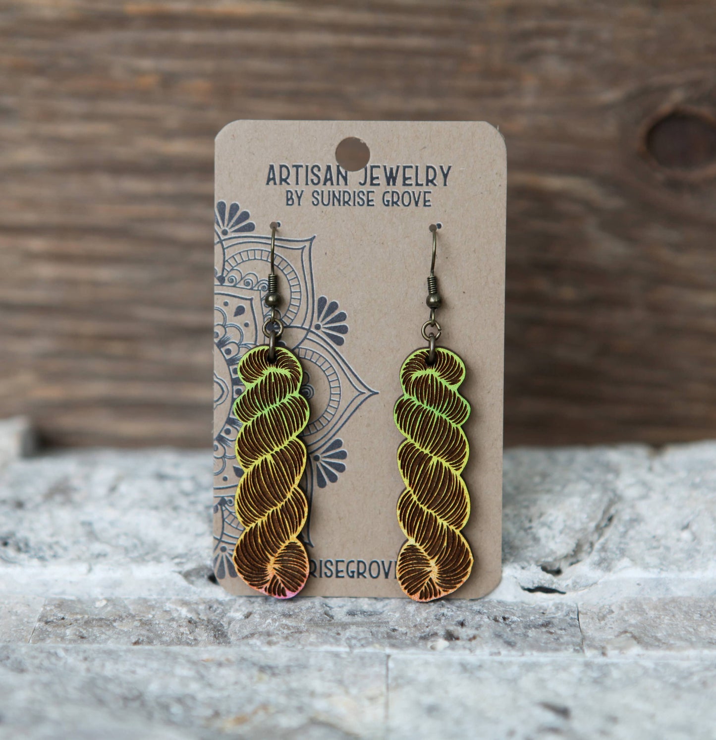 Yarn Hank Earrings Lg