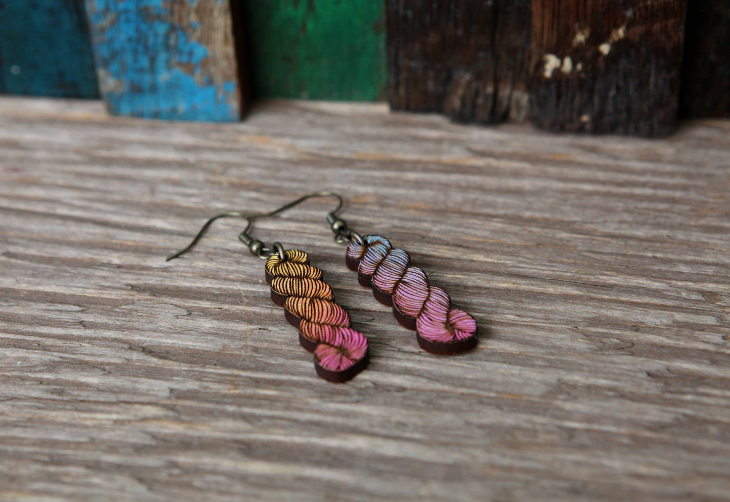 Yarn Hank Earrings Small