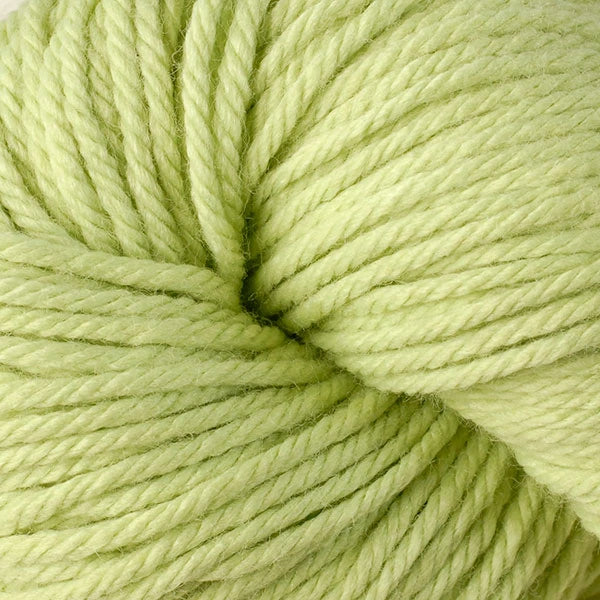 Close-up of light green yarn