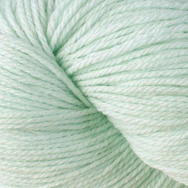 Close-up of light green yarn