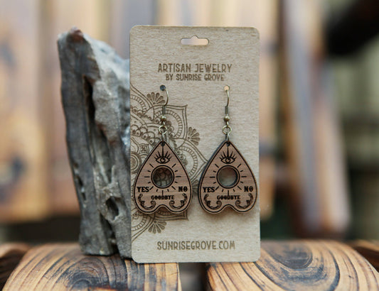 Ouija Board Planchette Earrings