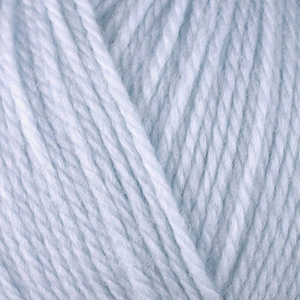 Close-up of pale icy blue yarn