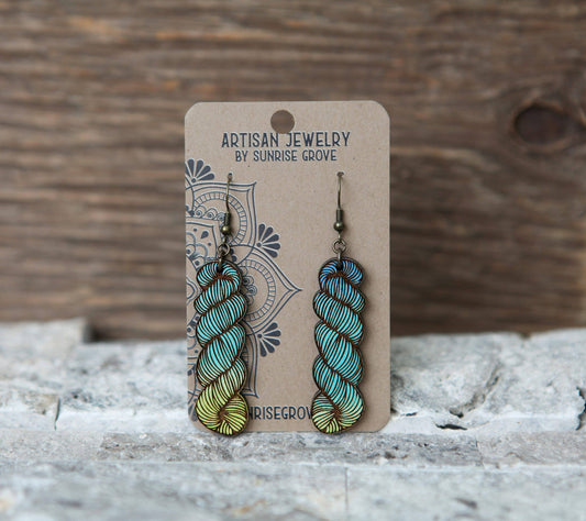 Yarn Hank Earrings Lg