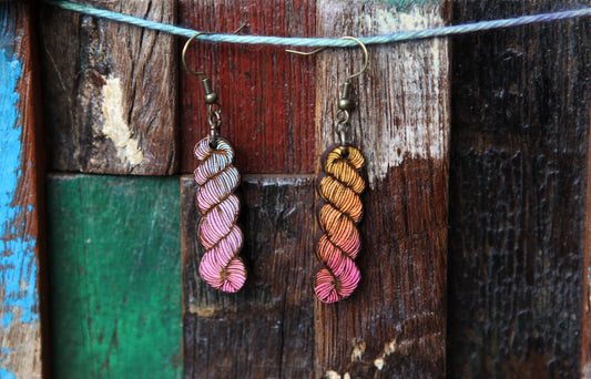 Yarn Hank Earrings Small