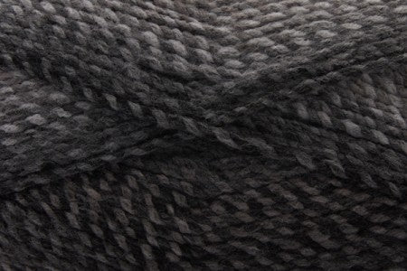 Close-up of dark gray yarn with a textured pattern