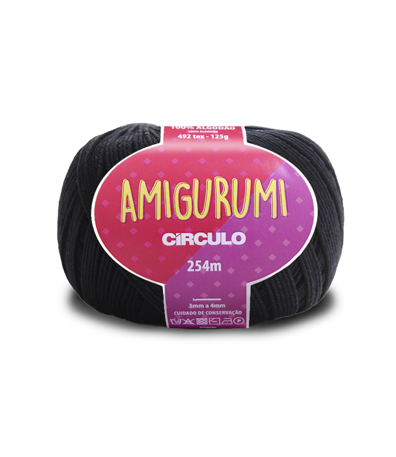 Circulo Amigirumi Cotton 8990 Black