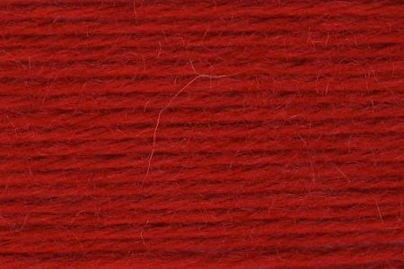Close-up of red yarn texture