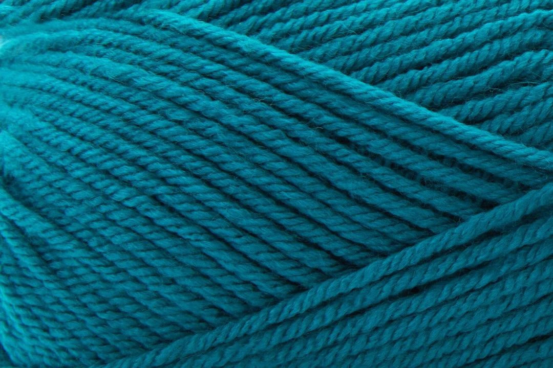 Close-up of deep teal yarn