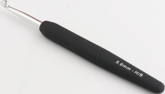 Aluminium Silver Crochet Hook