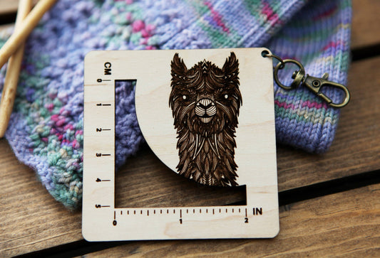 Alpaca Gauge Swatch Ruler